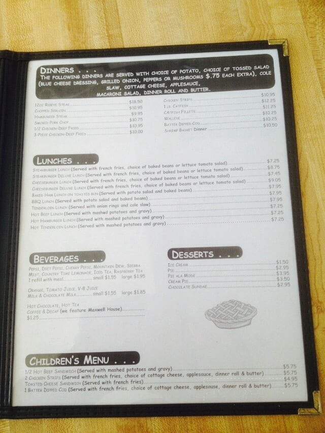 Grandview Restaurant - Galesburg, IL menu_pic
