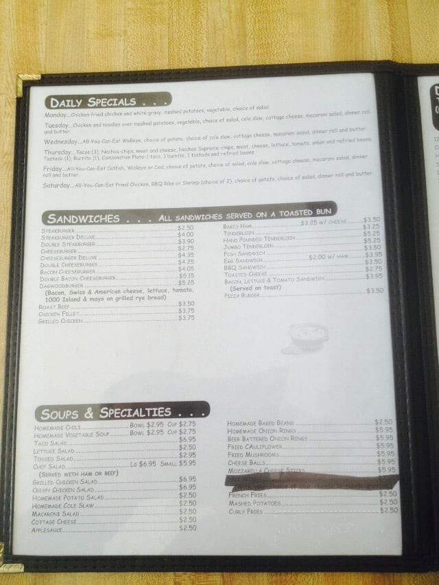 Grandview Restaurant - Galesburg, IL menu_pic
