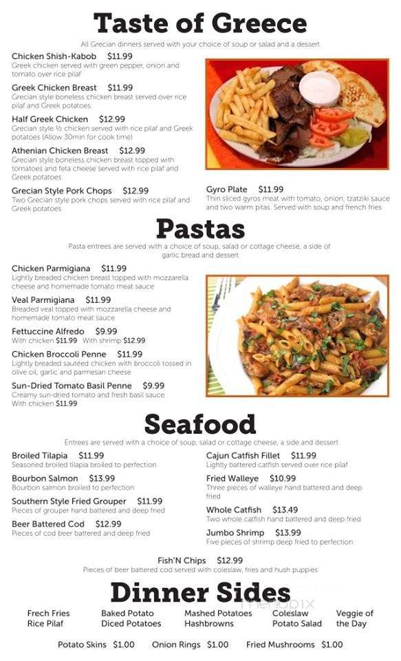 Bill's Diner - Norwich, NY menu_pic