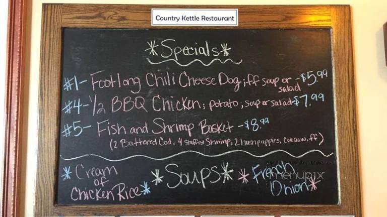 Country Kettle - Knox, IN menu_pic
