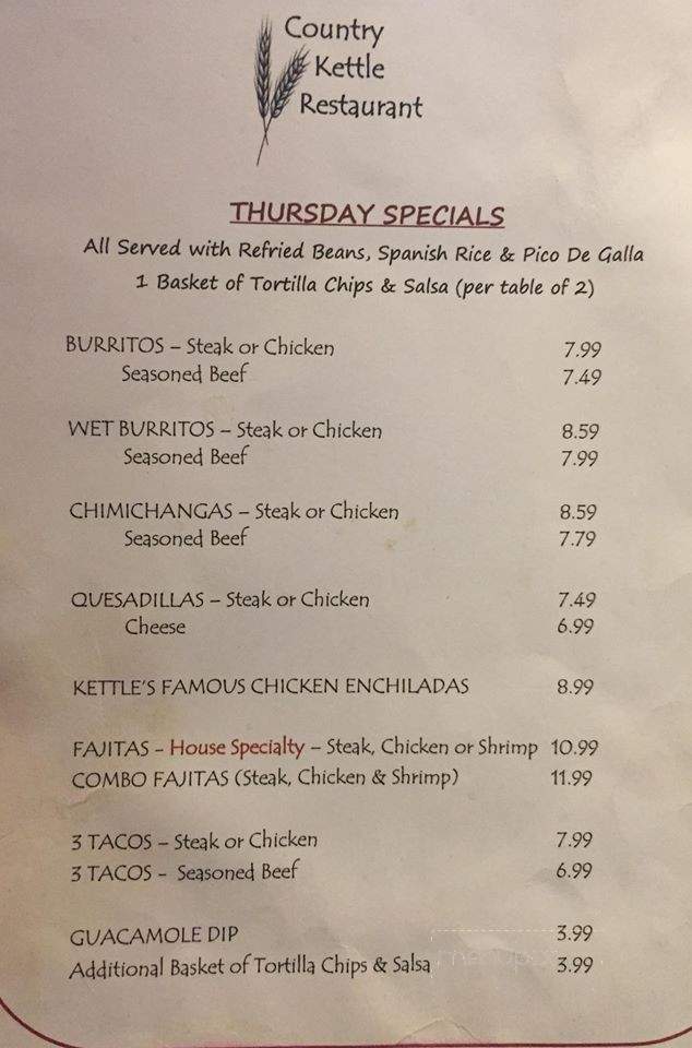 Country Kettle - Knox, IN menu_pic