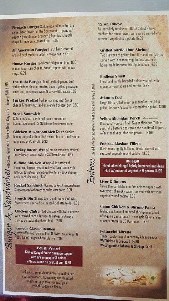 Papio's Food & Spirits - Reese, MI menu_pic
