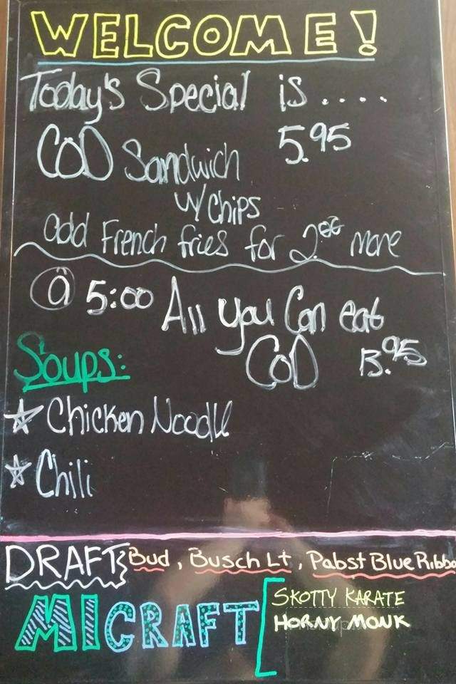 Shipwreck Bar - Curtis, MI menu_pic