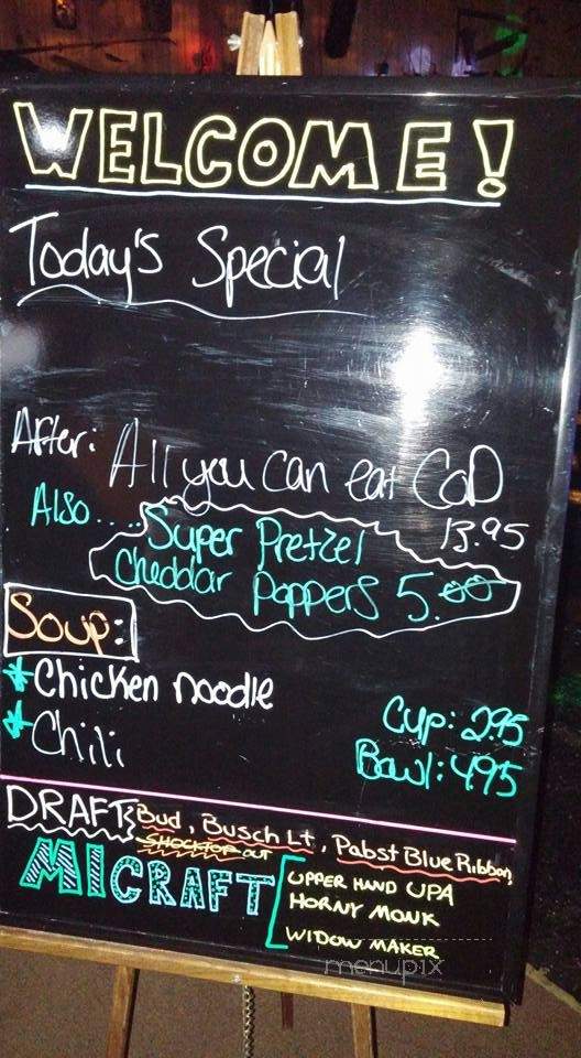 Shipwreck Bar - Curtis, MI menu_pic