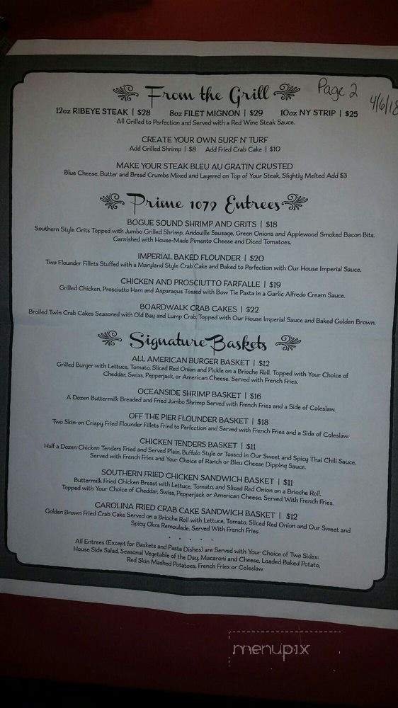 Prime 1079 - Atlantic Beach, NC menu_pic