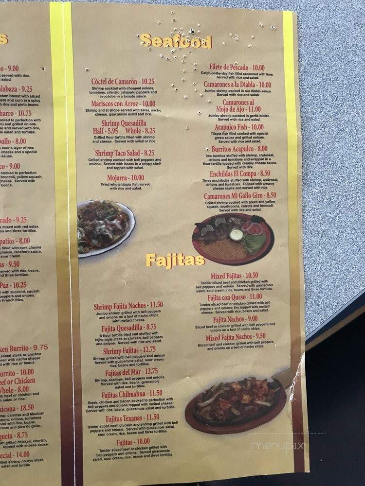 Mi Gallo Giro - Fairmont, NC menu_pic