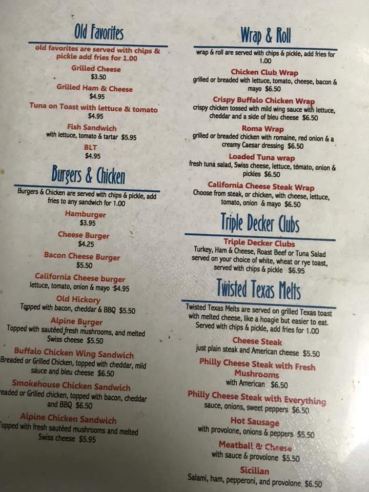 Creekside Restaurant - Ringtown, PA menu_pic