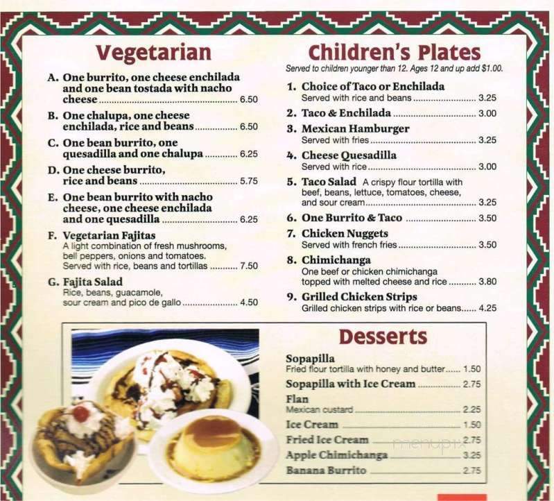 El Ranchito - Kingsport, TN menu_pic