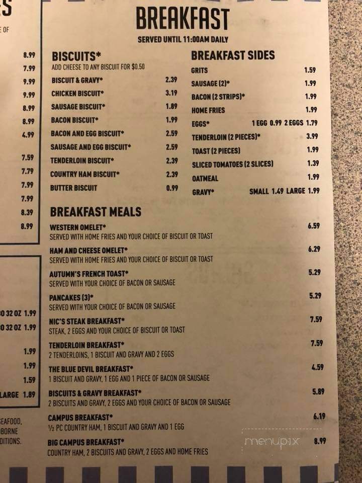 Campus Drive-In - Gate City, VA menu_pic