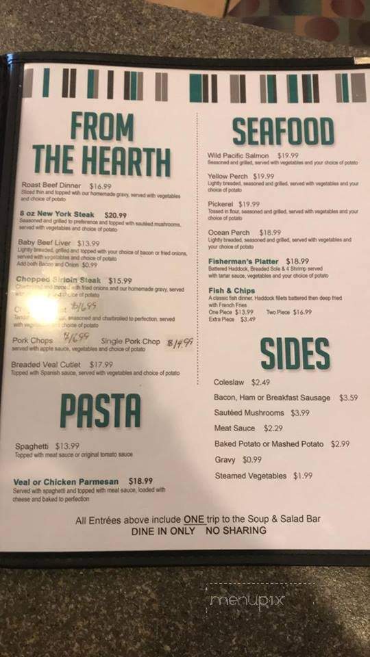 Country Hearth Family Restaurant - Komoka, ON menu_pic