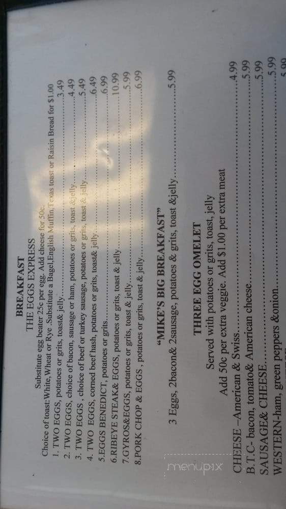 Michael's Diner At Shaker Sq - Cleveland, OH menu_pic