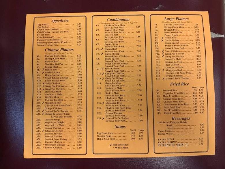 Chinese Wok - Bacliff, TX menu_pic
