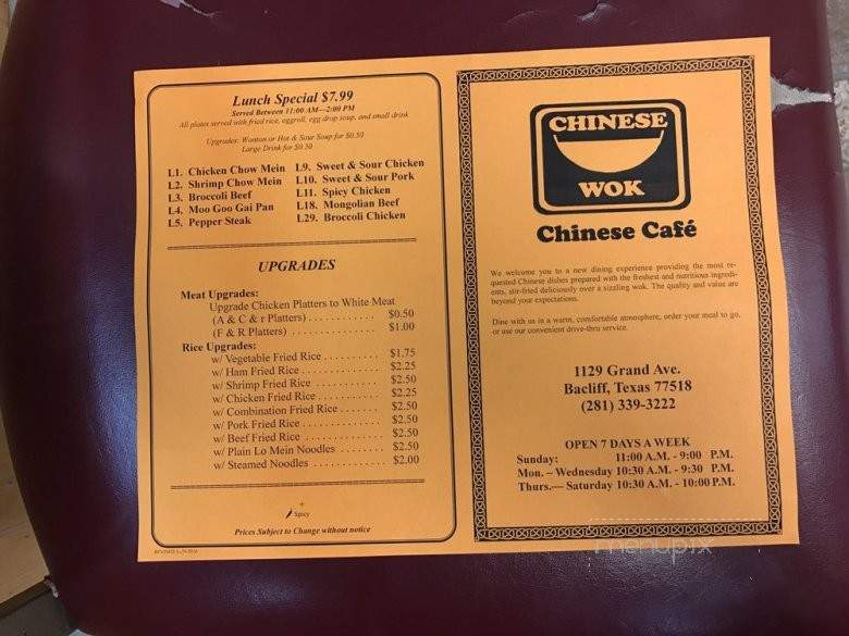 Chinese Wok - Bacliff, TX menu_pic