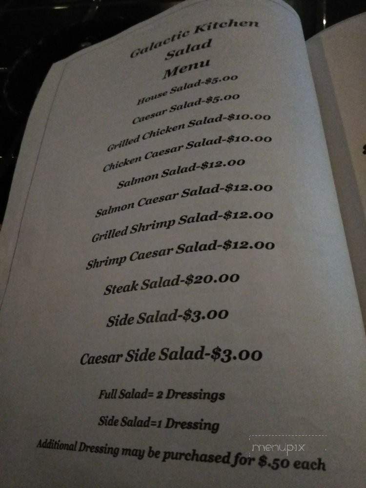 Galaxy Lounge & Entertainment Center - Pittsburgh, PA menu_pic