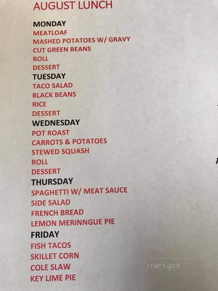 Oaks - Brewton, AL menu_pic