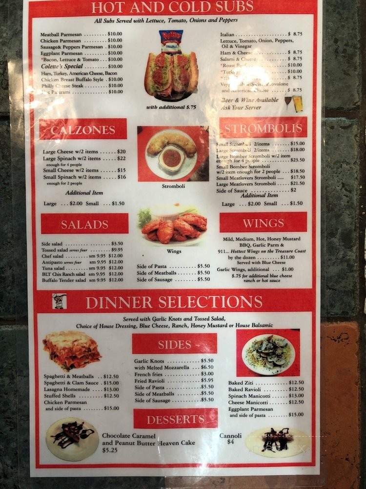 Cap's Pizza - Vero Beach, FL menu_pic