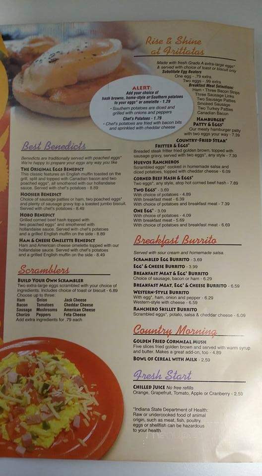 Frittatas - Kokomo, IN menu_pic
