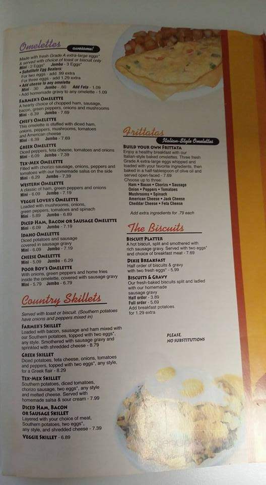Frittatas - Kokomo, IN menu_pic