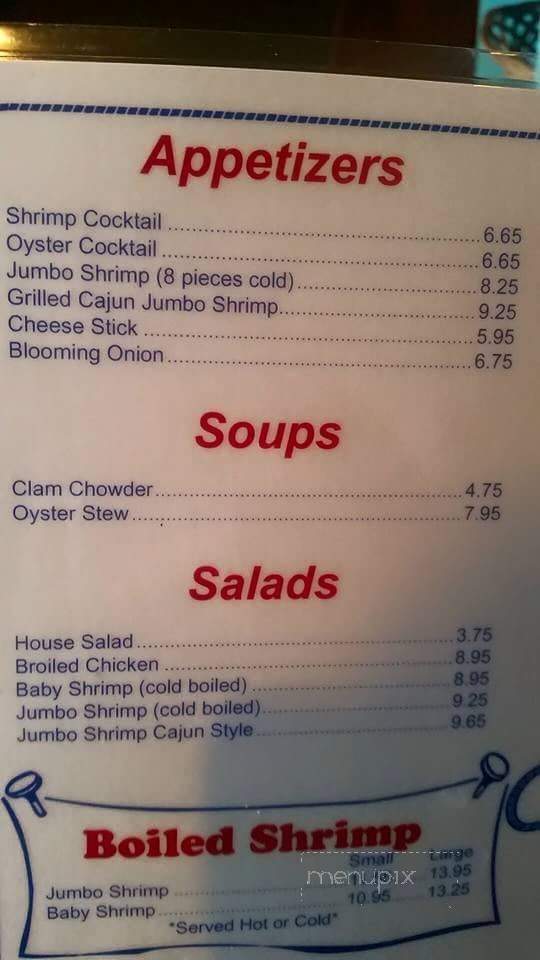 Fisherman's Feast - Shelby, NC menu_pic