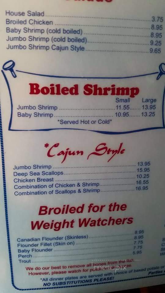 Fisherman's Feast - Shelby, NC menu_pic
