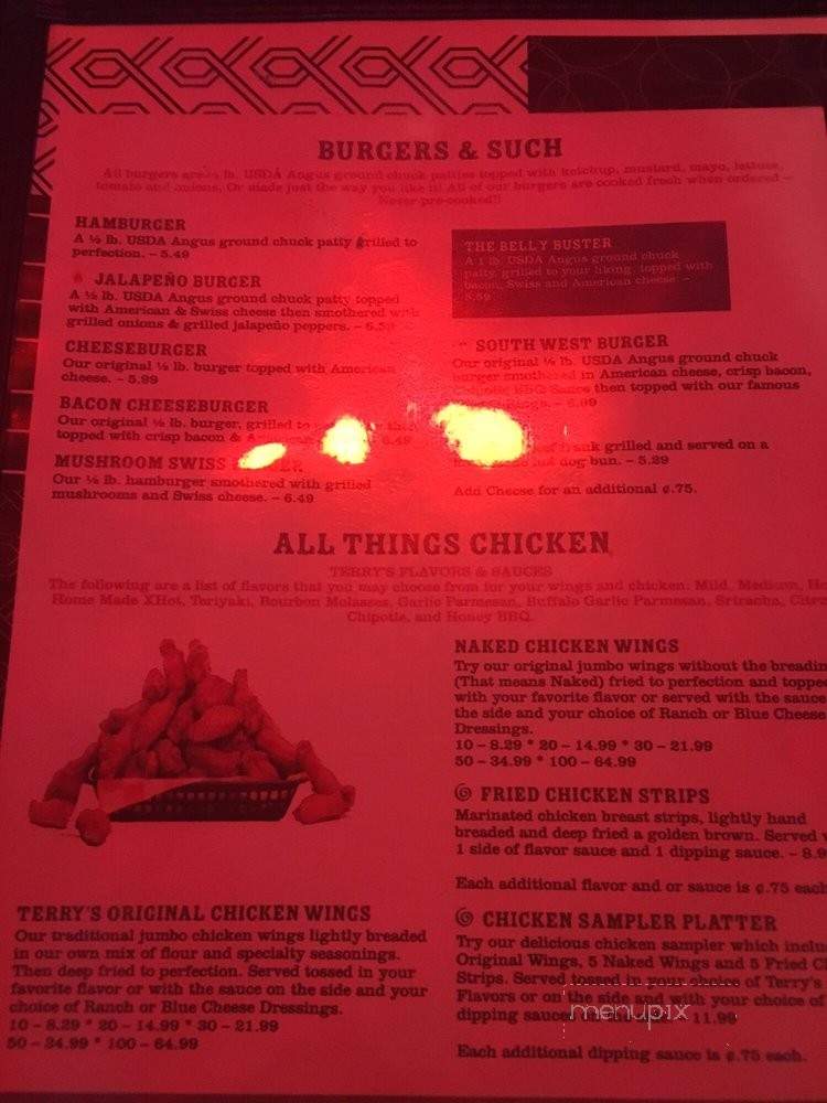 Terry's Place - Ocala, FL menu_pic