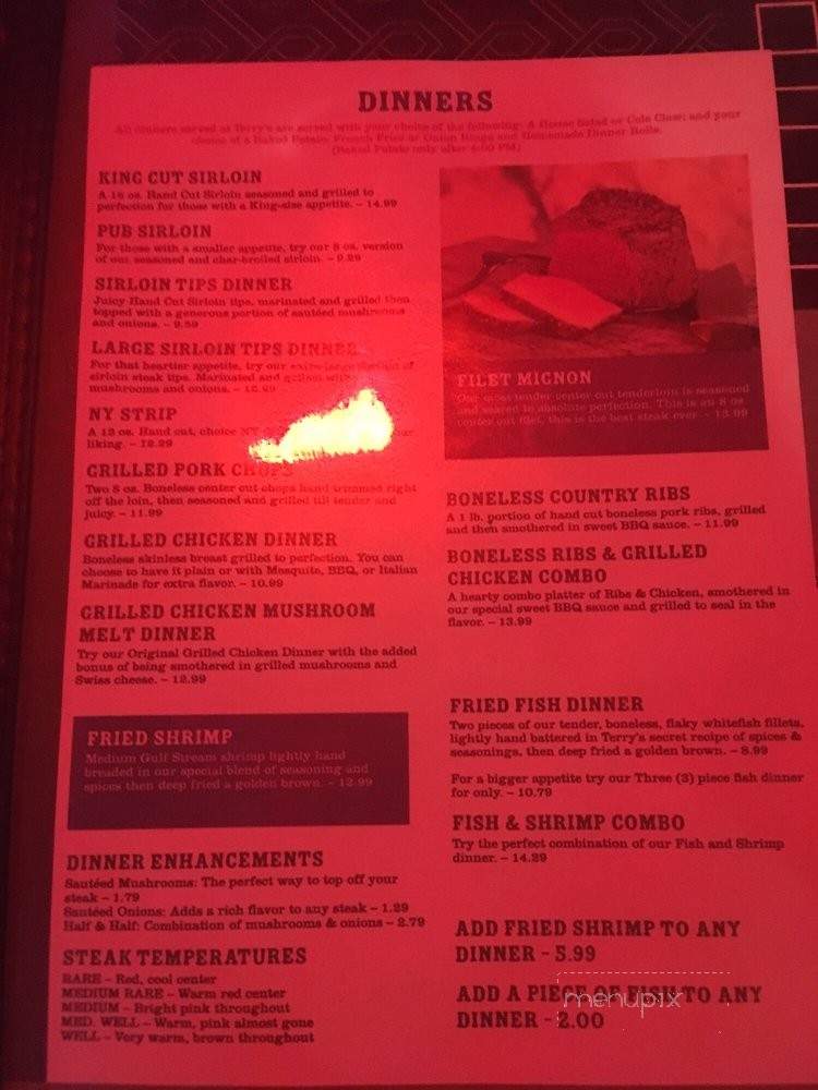 Terry's Place - Ocala, FL menu_pic