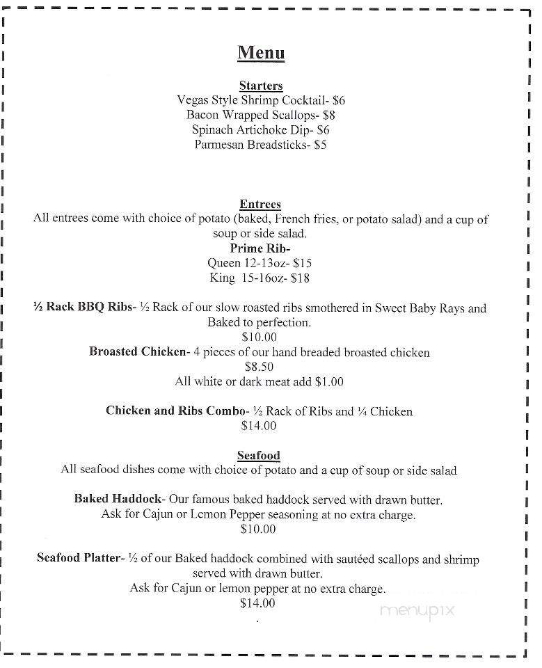 Center House - Ripon, WI menu_pic