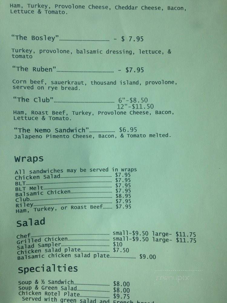 What's Cooking - Greenwood, MS menu_pic