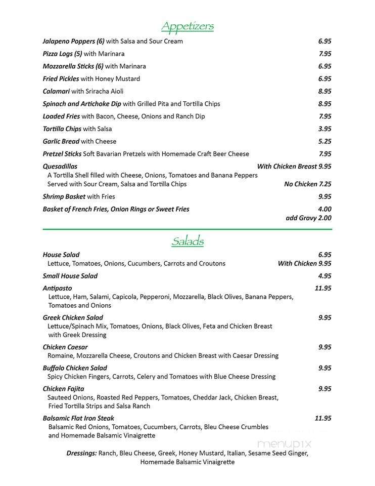 Wallenwein's Hotel - East Aurora, NY menu_pic