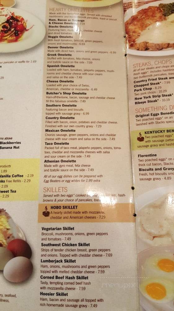 Stacks Pancake House - New Castle, IN menu_pic