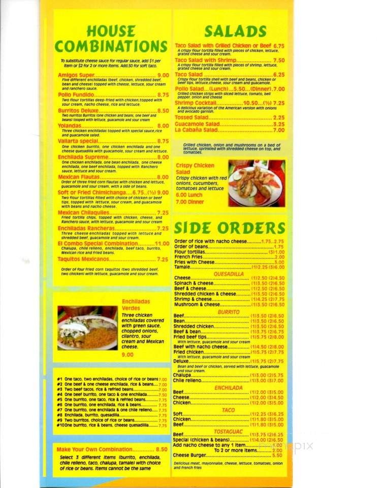 La Cabana De Don Juan - Watkinsville, GA menu_pic