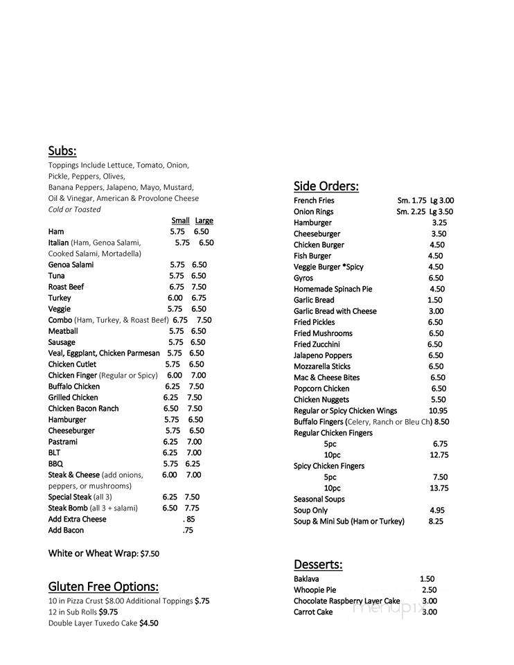 South Main Pizza - Farmington, NH menu_pic