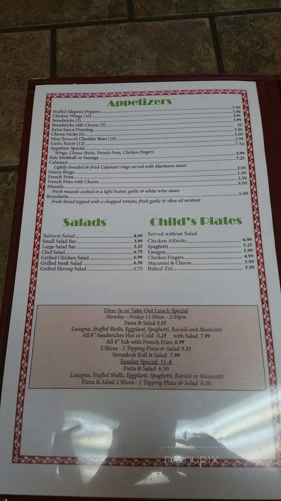 Luigi's Pizza - Graham, NC menu_pic