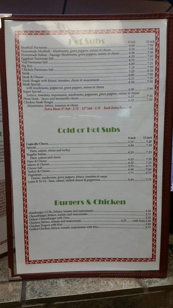 Luigi's Pizza - Graham, NC menu_pic
