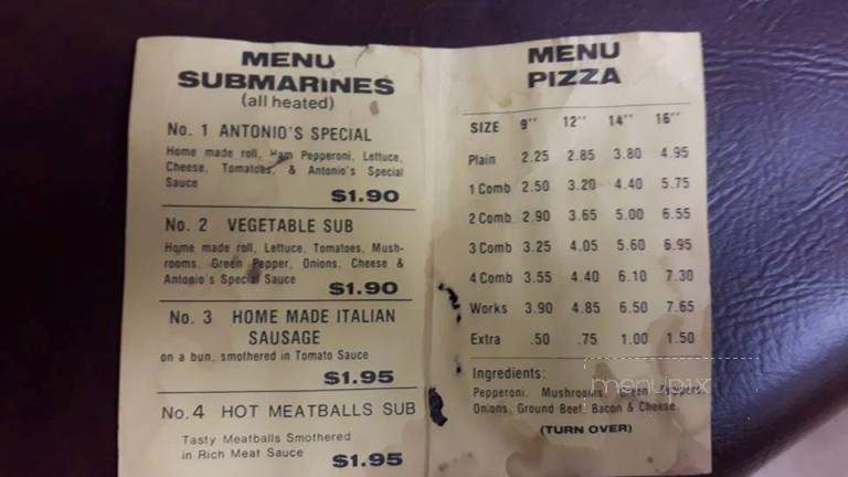 Zio's Pizzeria - Moncton, NB menu_pic