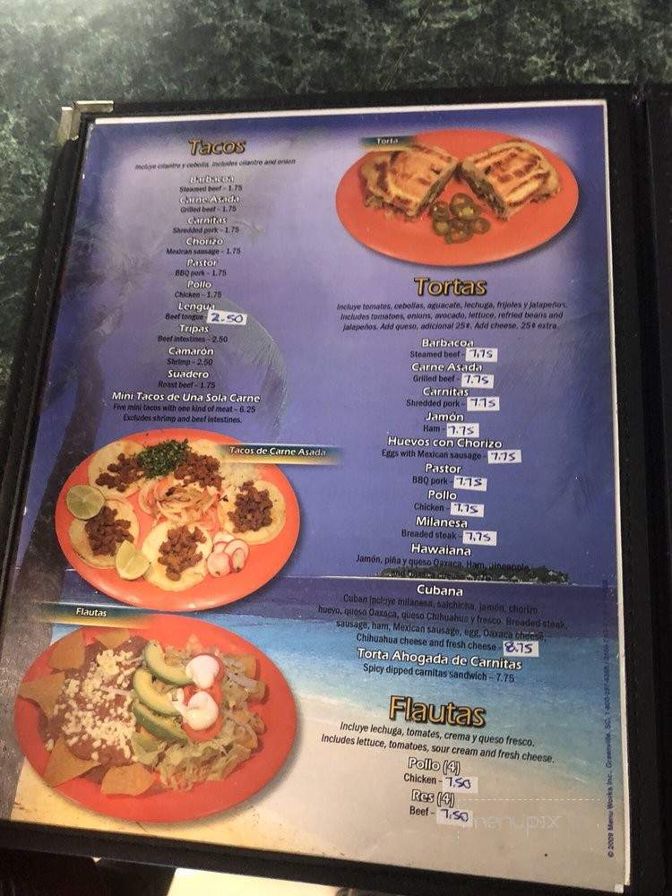 La Estrella - Cayce, SC menu_pic