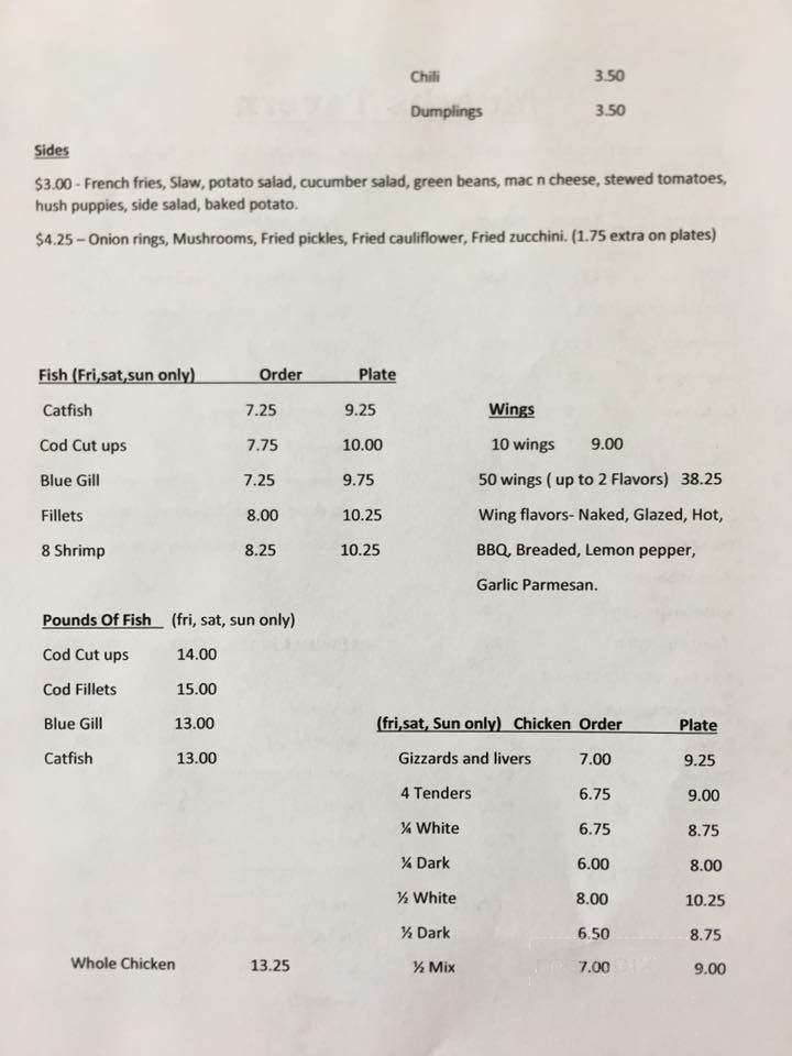 Mueth's Tavern - Smithton, IL menu_pic