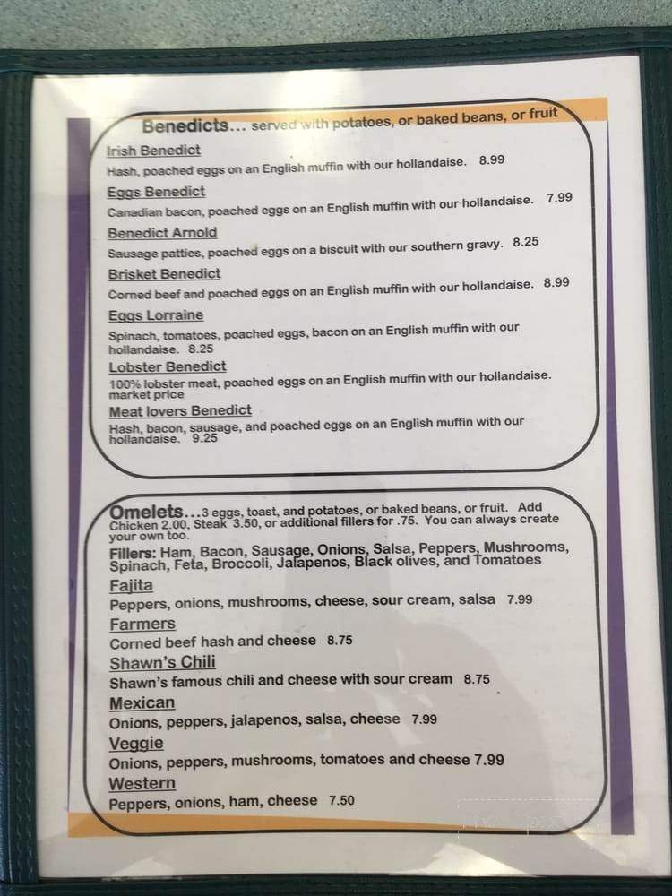 Sunshine & Pa's - Meredith, NH menu_pic