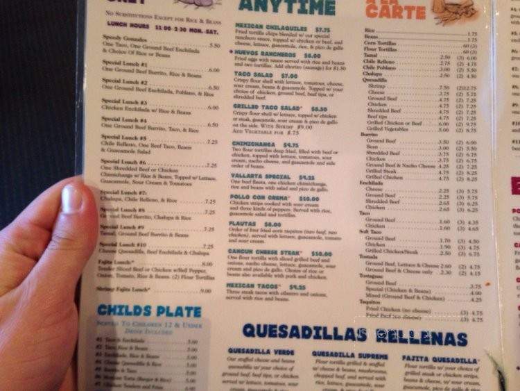El Fogon Mexican Grill - Akron, OH menu_pic