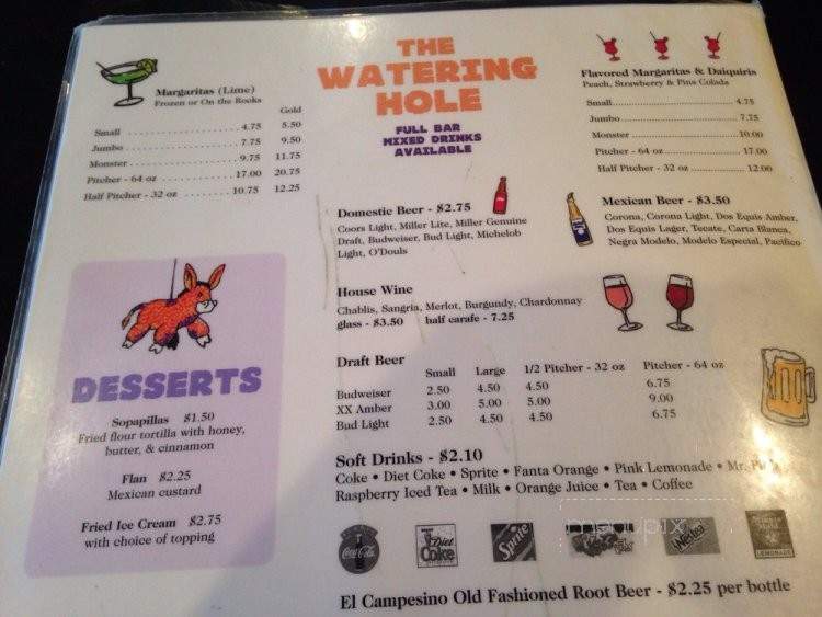 El Fogon Mexican Grill - Akron, OH menu_pic
