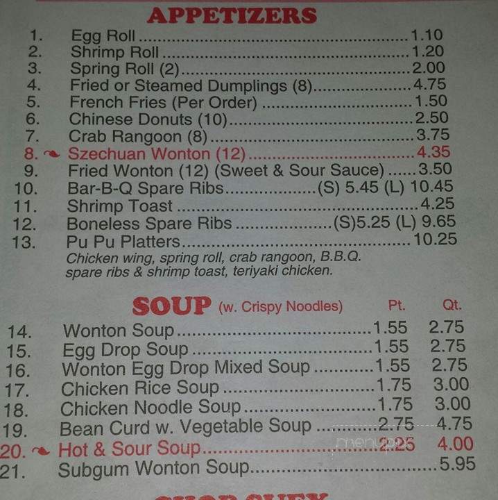 Dragon Garden Buffet - Washington, NC menu_pic