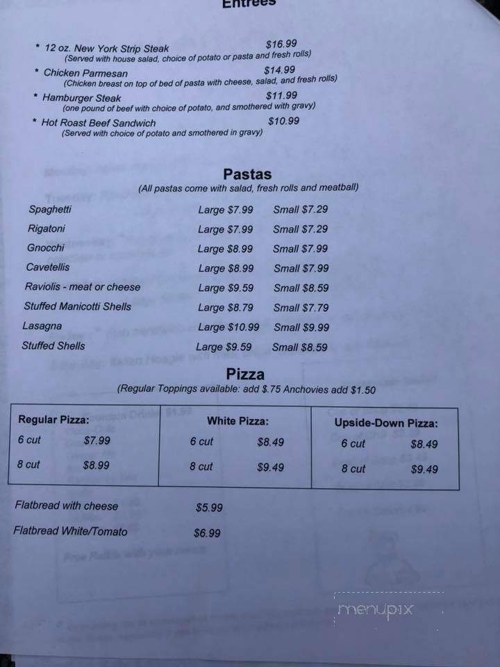 Arch Cafe - Connellsville, PA menu_pic