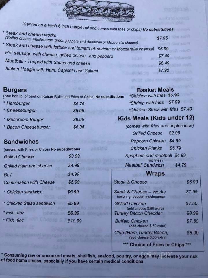Arch Cafe - Connellsville, PA menu_pic