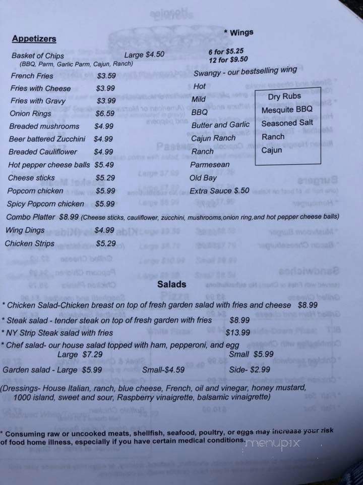Arch Cafe - Connellsville, PA menu_pic