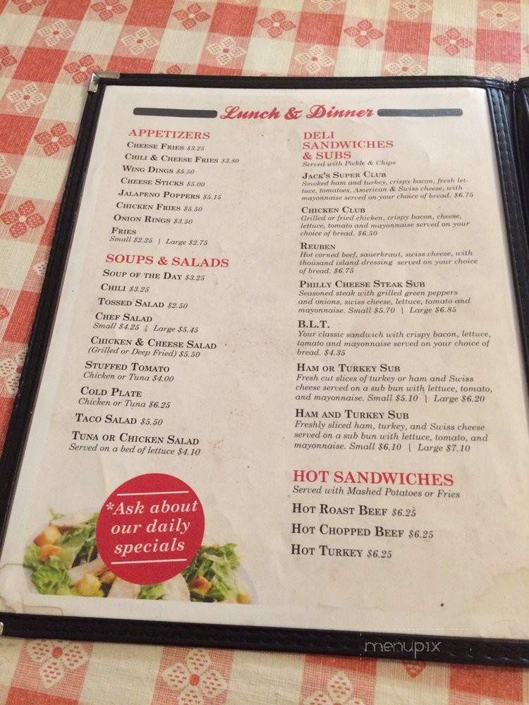 Armstrong's Restaurant - Verona, VA menu_pic