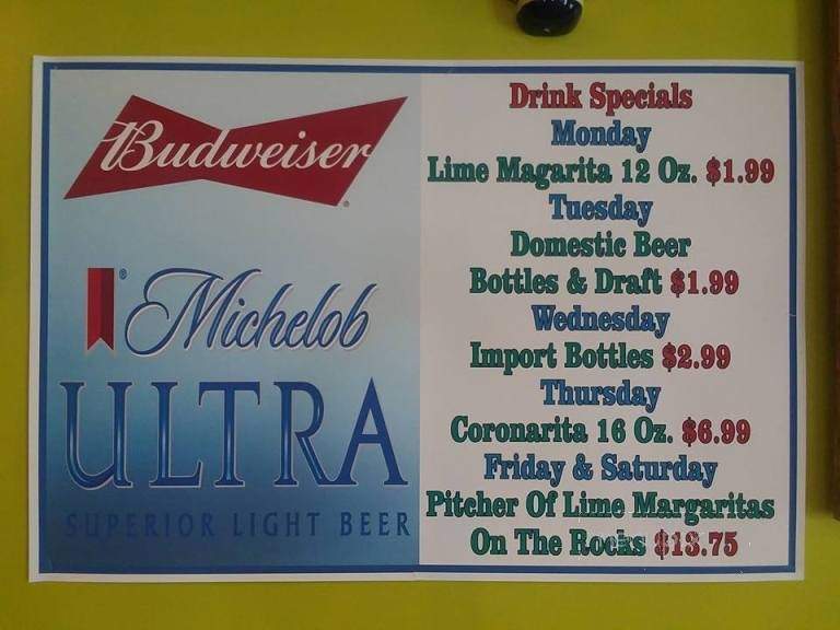 Los Mariachis - Saint Albans, WV menu_pic