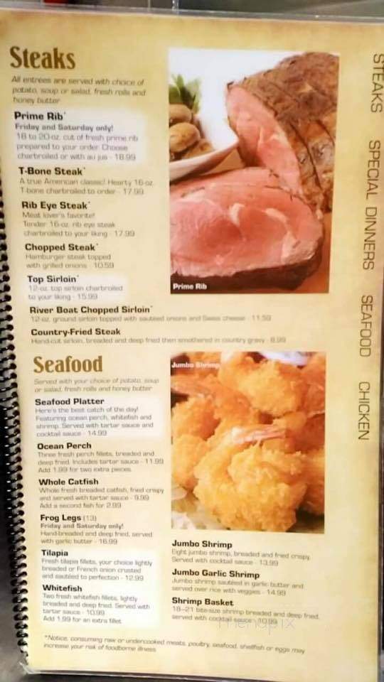 Tony's Grill - Rochester, IN menu_pic