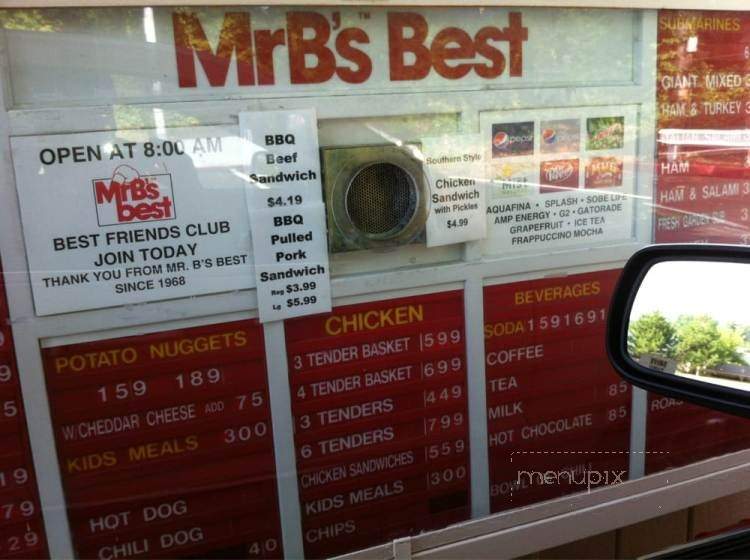 Mr B's Best Beef & Subs - Queensbury, NY menu_pic