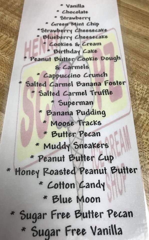 Oh Henry's - Rogersville, TN menu_pic