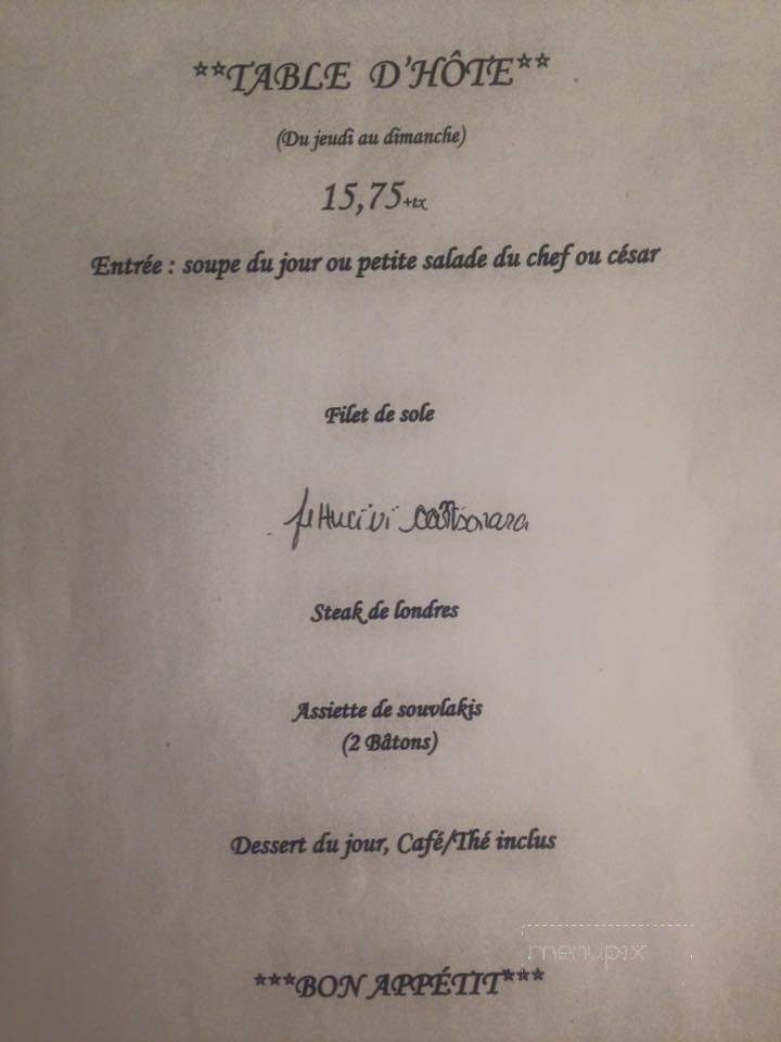 Restaurant Pizzeria Dino - Rawdon, QC menu_pic